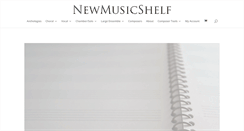 Desktop Screenshot of newmusicshelf.com