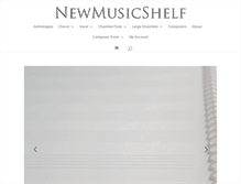 Tablet Screenshot of newmusicshelf.com